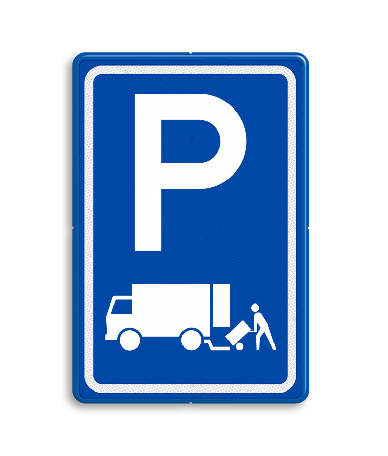 Laden en lossen verkeersbord