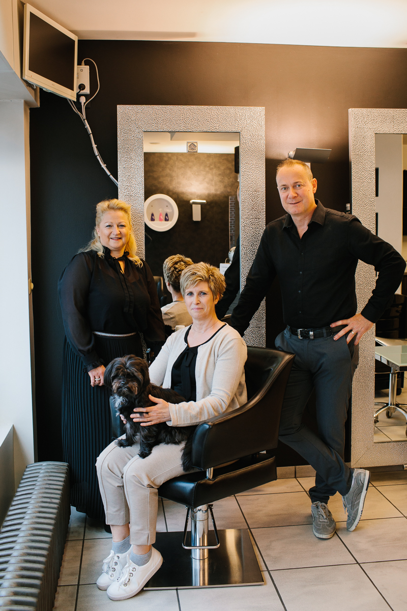 Kappers met klant