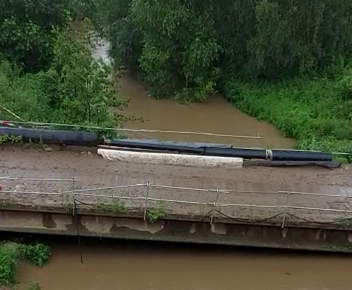 foto: de Zenne bereikte het alarmpeil
