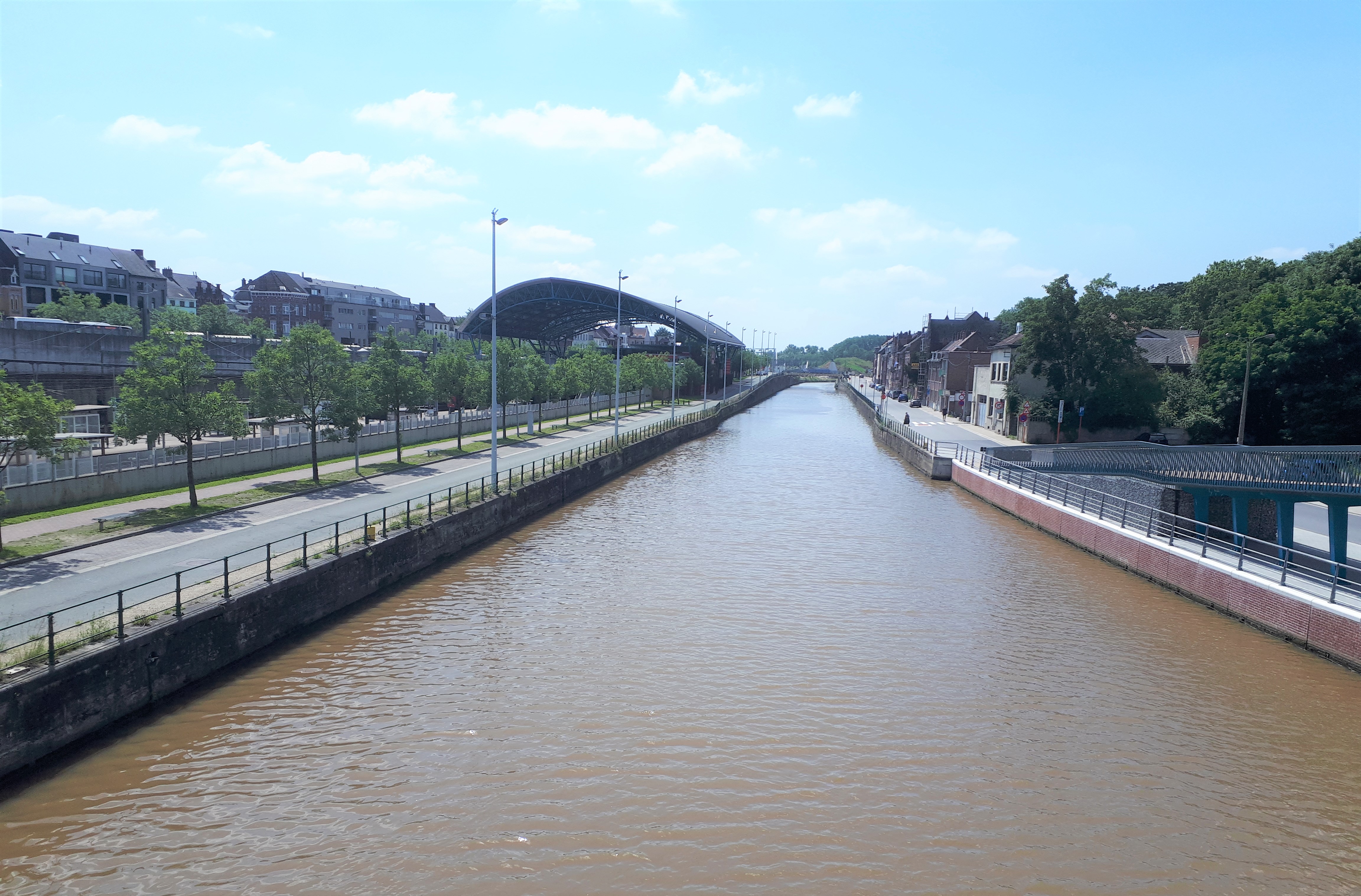 foto kanaal - waterpeil intussen gevoelig gezakt