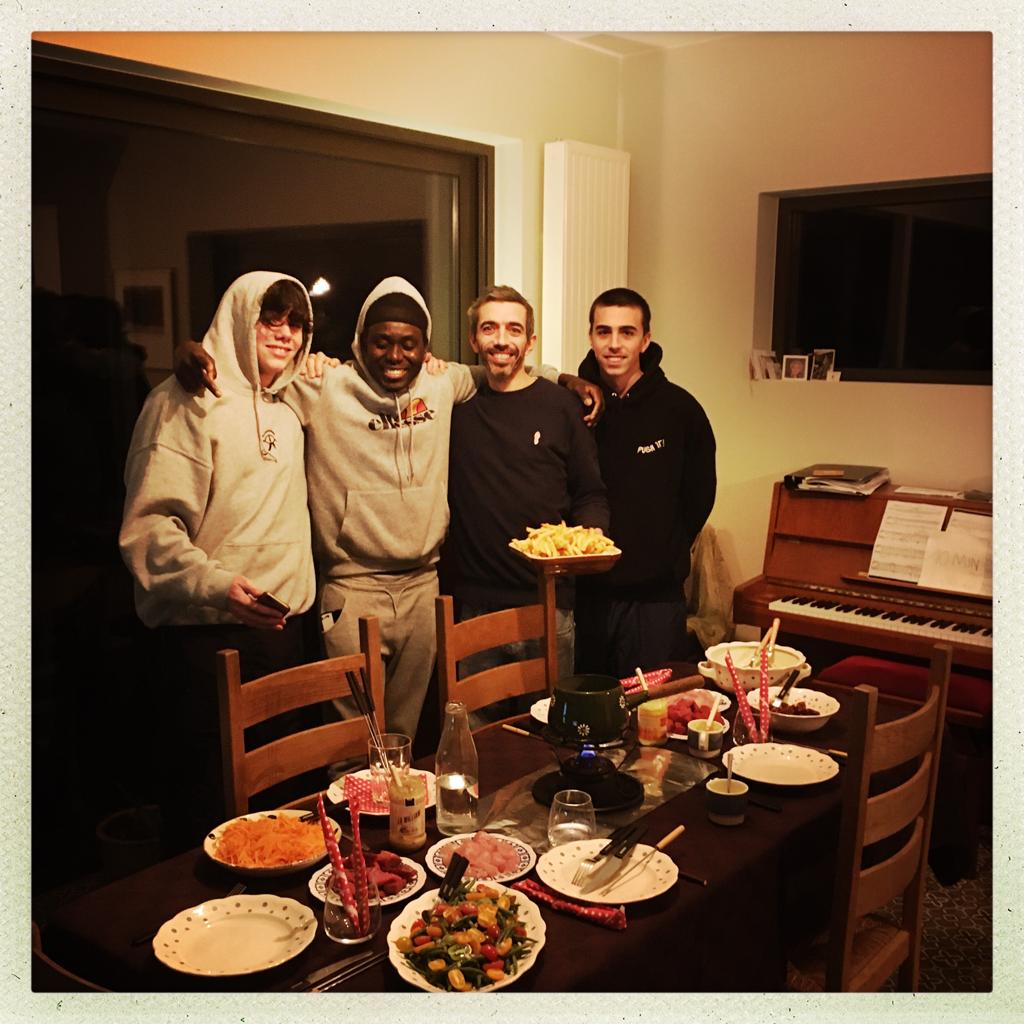 Abdulie en Joris zijn gezin