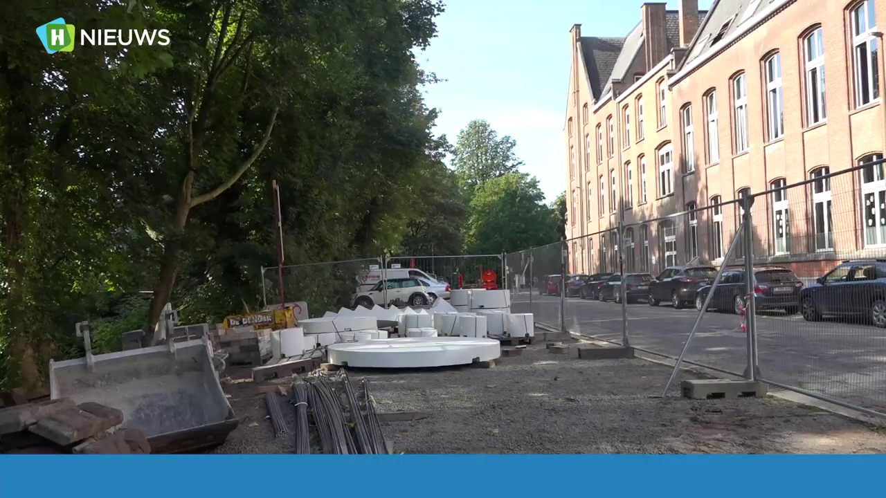 materiaal ligt klaar op de Leide