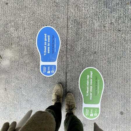 voetstappen stickers