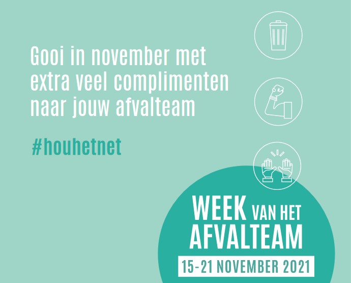 afficheweek van het afvalteam