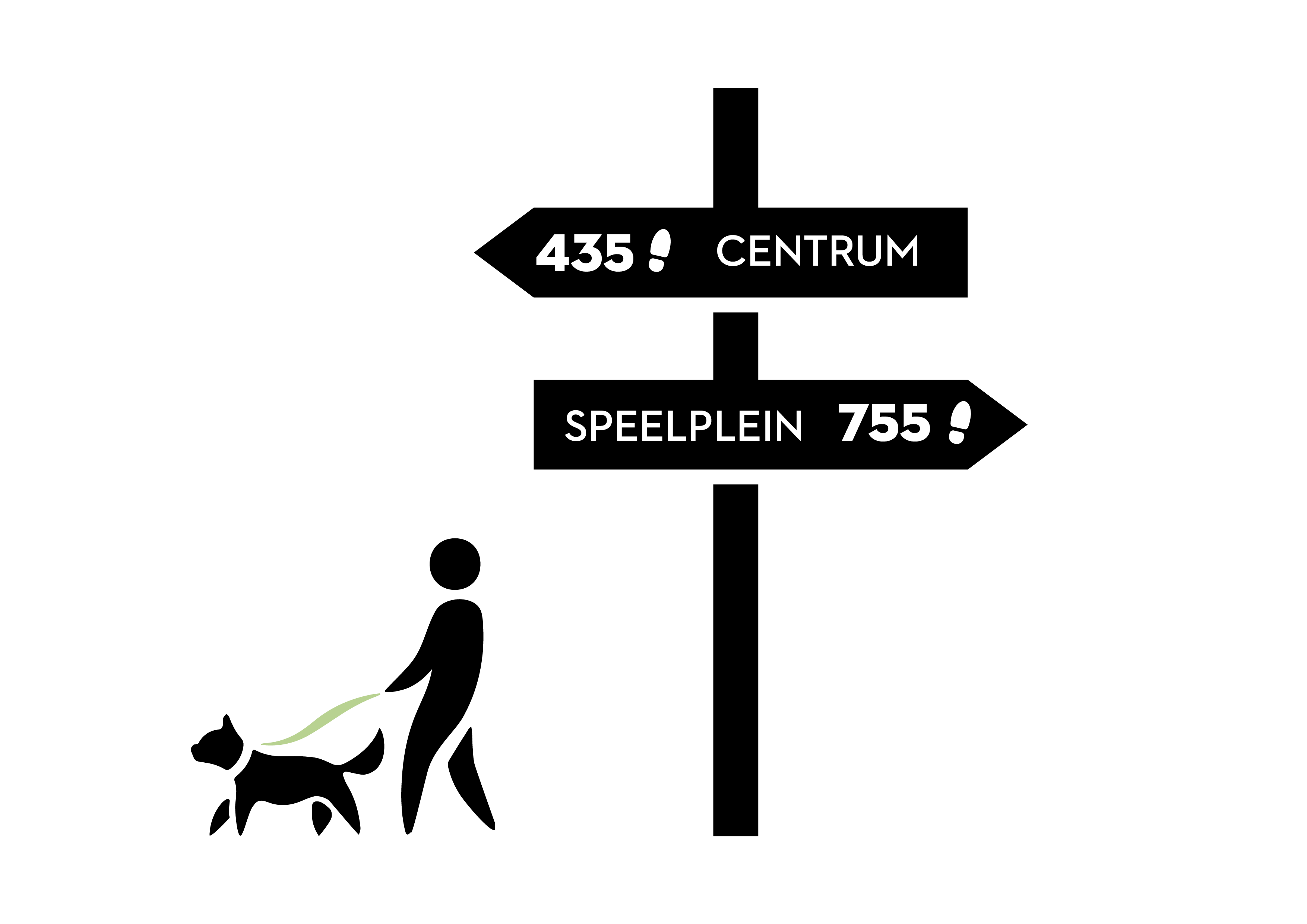 beeld 10.000 stappen begint bij kleine afstanden