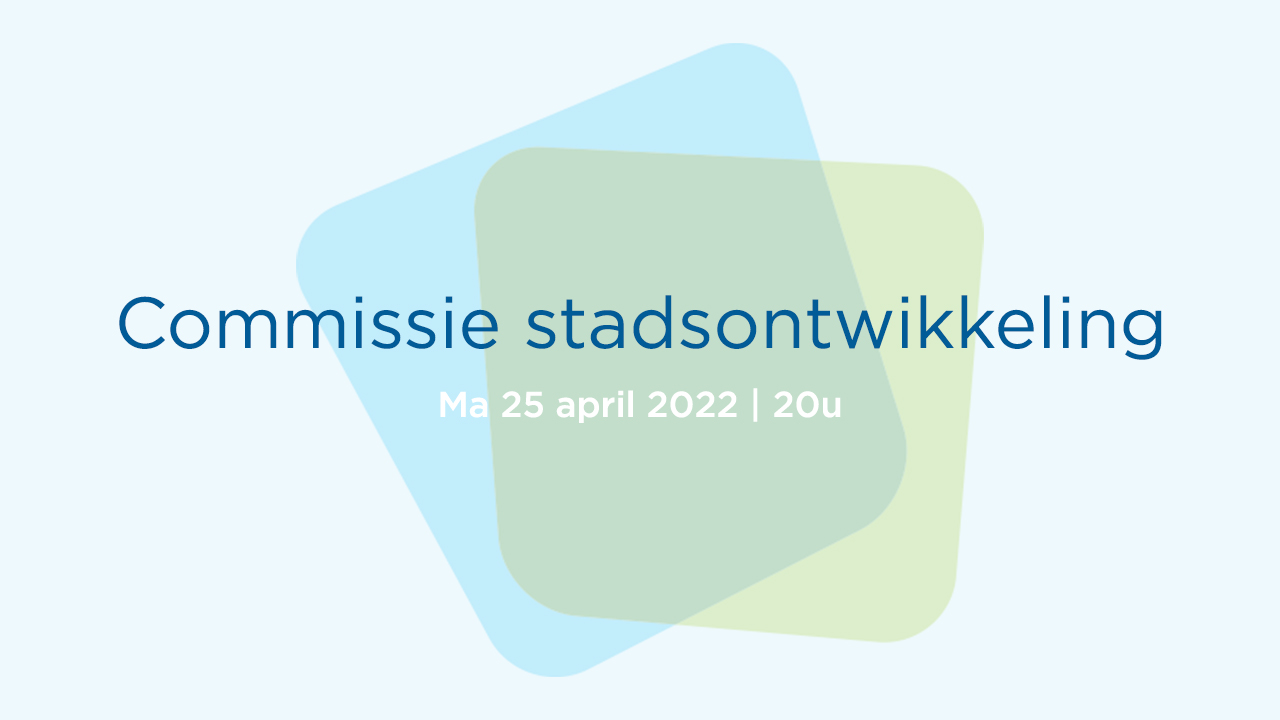 Startscherm commissie stadsontwikkeling