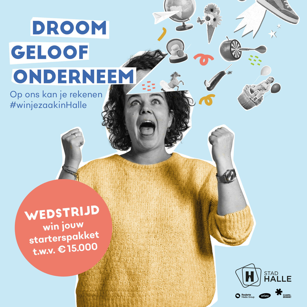 affiche wedstrijd Win je zaak