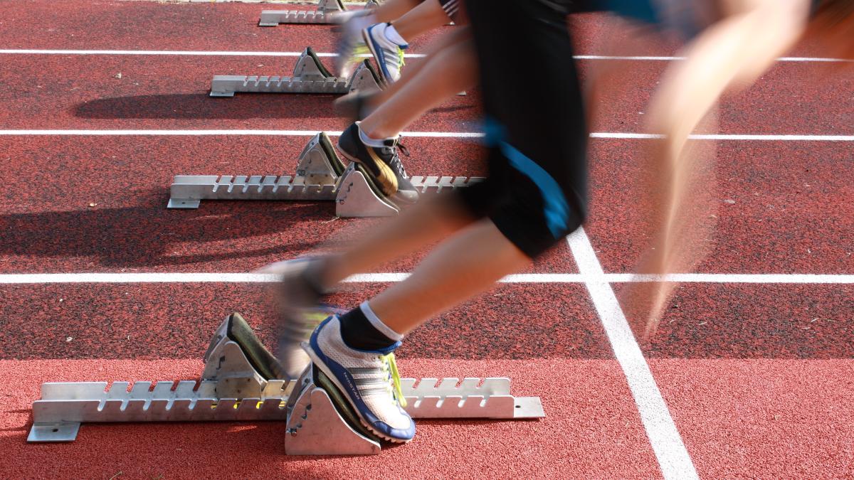 vertrek loopwedstrijd