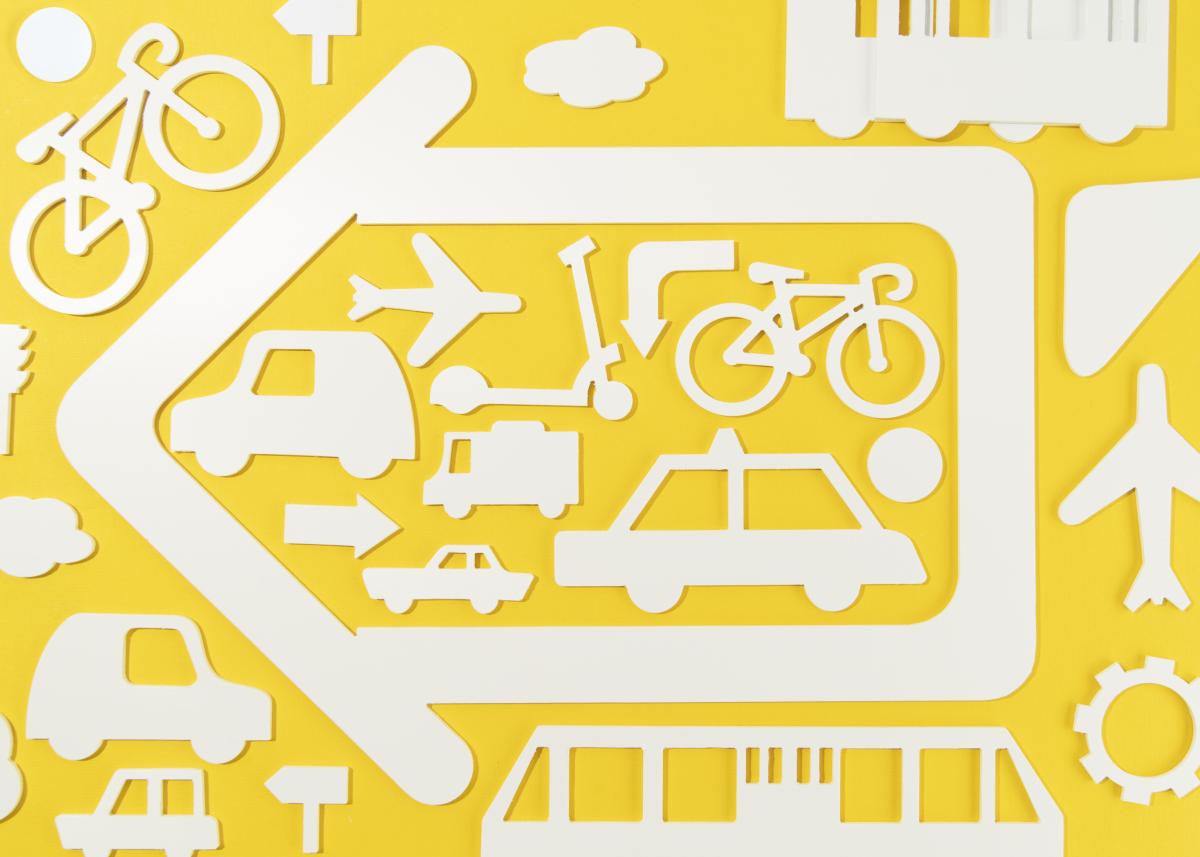 afbeeldingen van verschillende transportmiddelen