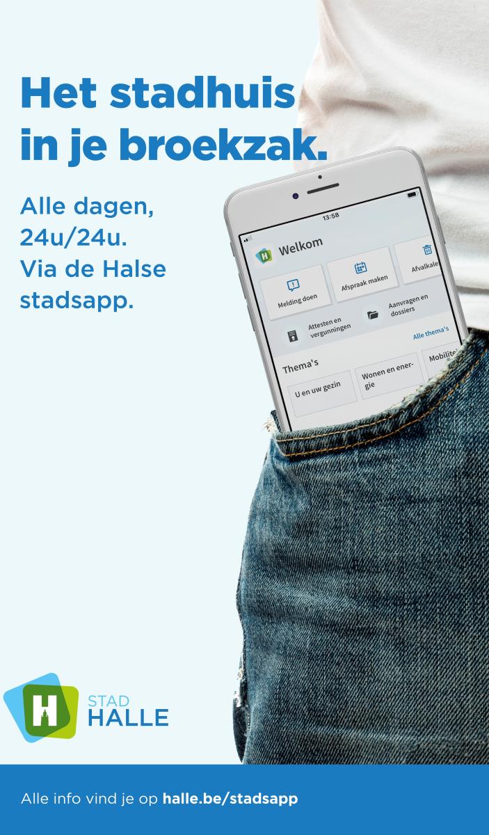 Halse stadsapp - het stadhuis in je broekzak