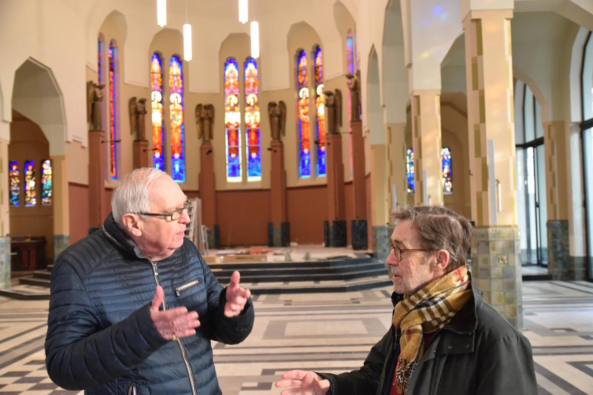 Pierre en Guido van de kerkfabriek