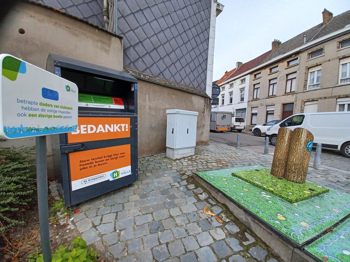 glascontainers en textielcontainer