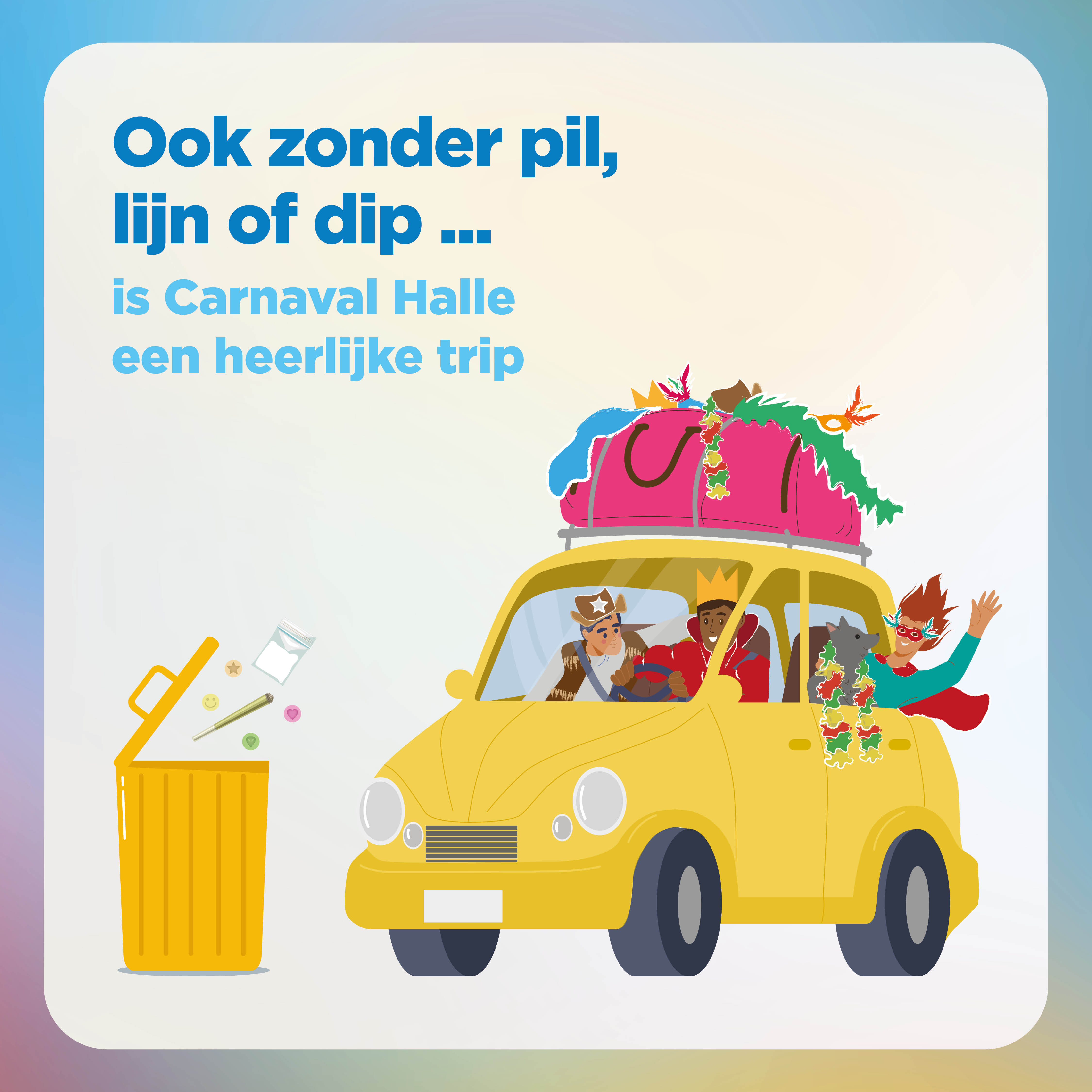 Geen drugs op Carnaval Halle