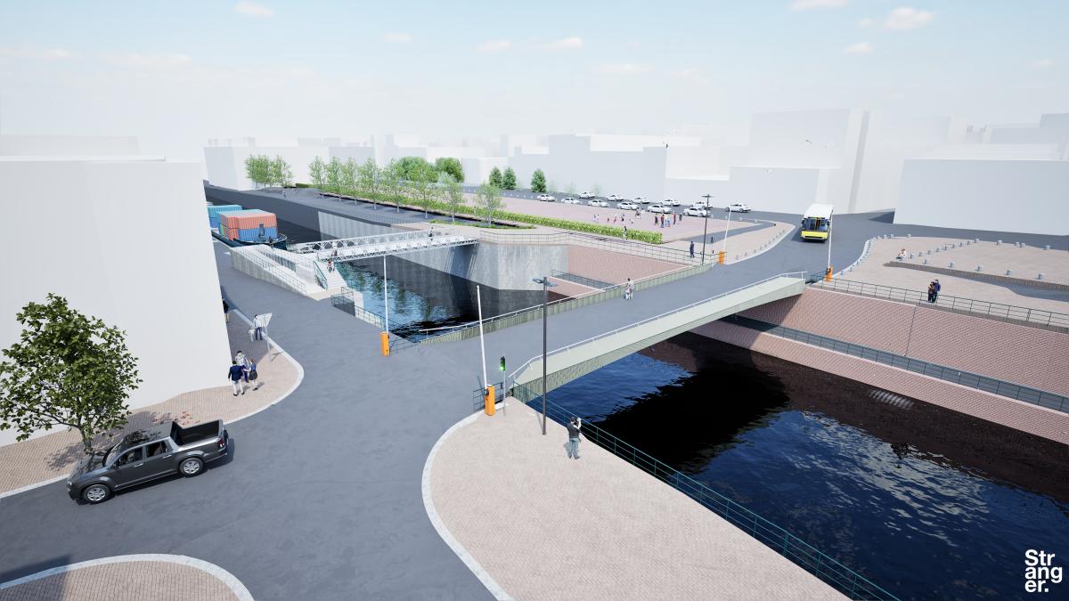 Render Bospoortbrug (c) Vlaamse Waterweg