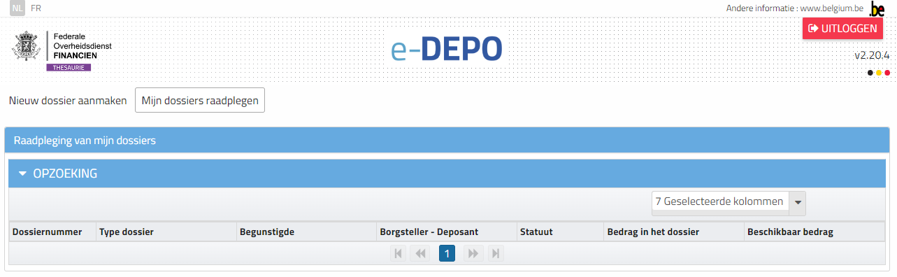 Mijn dossiers raadplegen