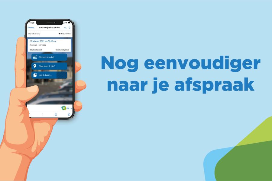 Gsm met overzicht van de afsprakenmodule