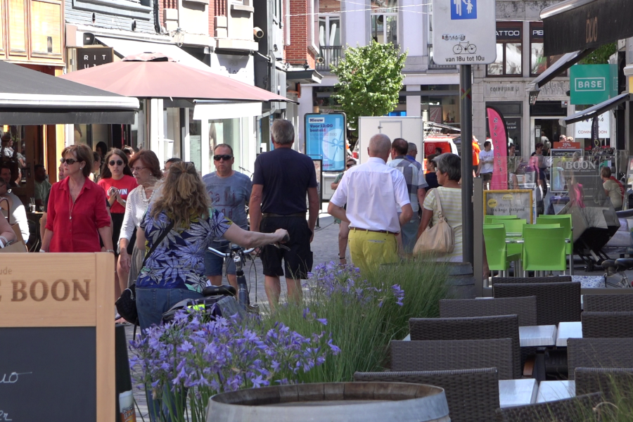 gezellige drukte in het centrum