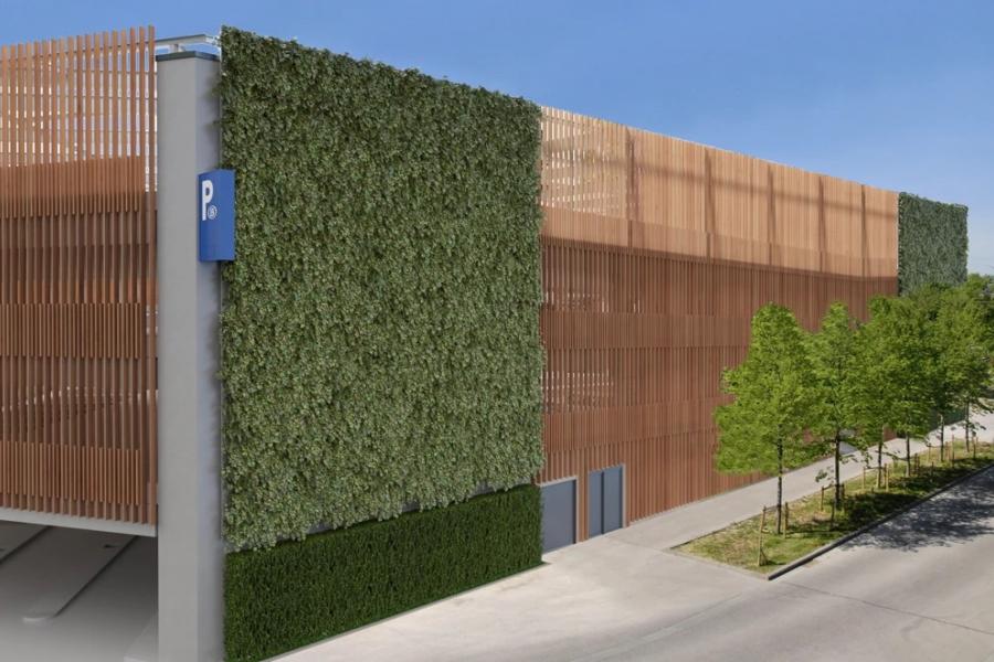 Nieuw parkeergebouw NMBS in Halle