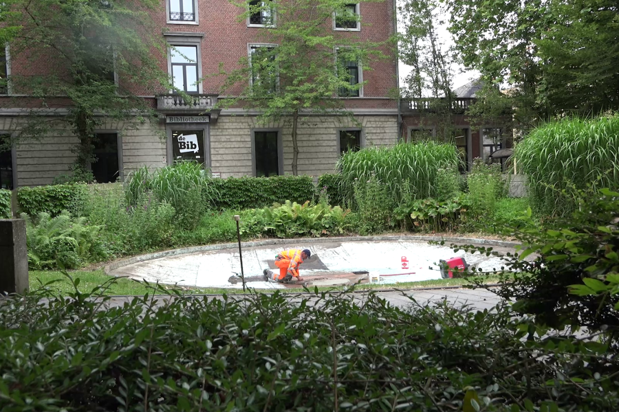 bibliotheel Halle centrum