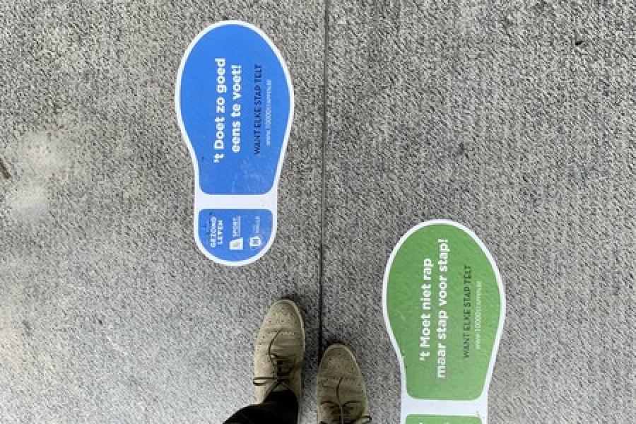 voetstappen stickers