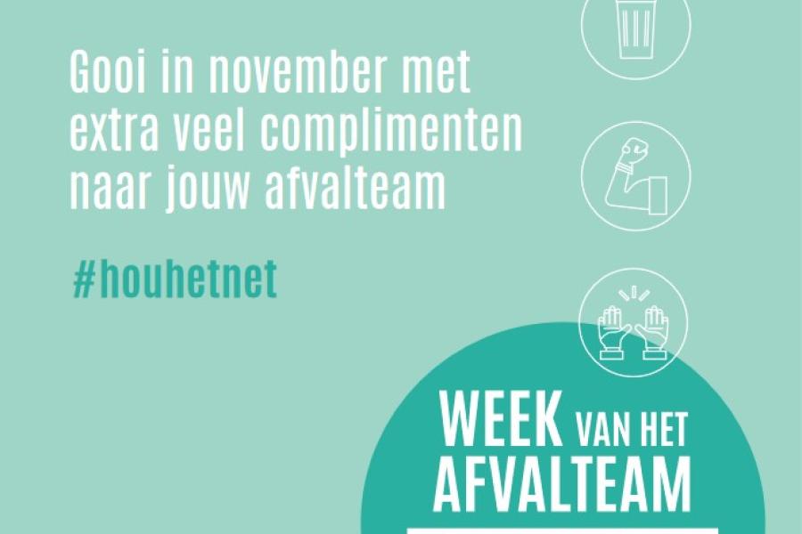 afficheweek van het afvalteam
