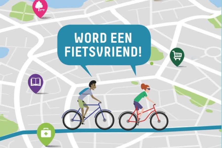 Deel affiche oproep fietsvrienden