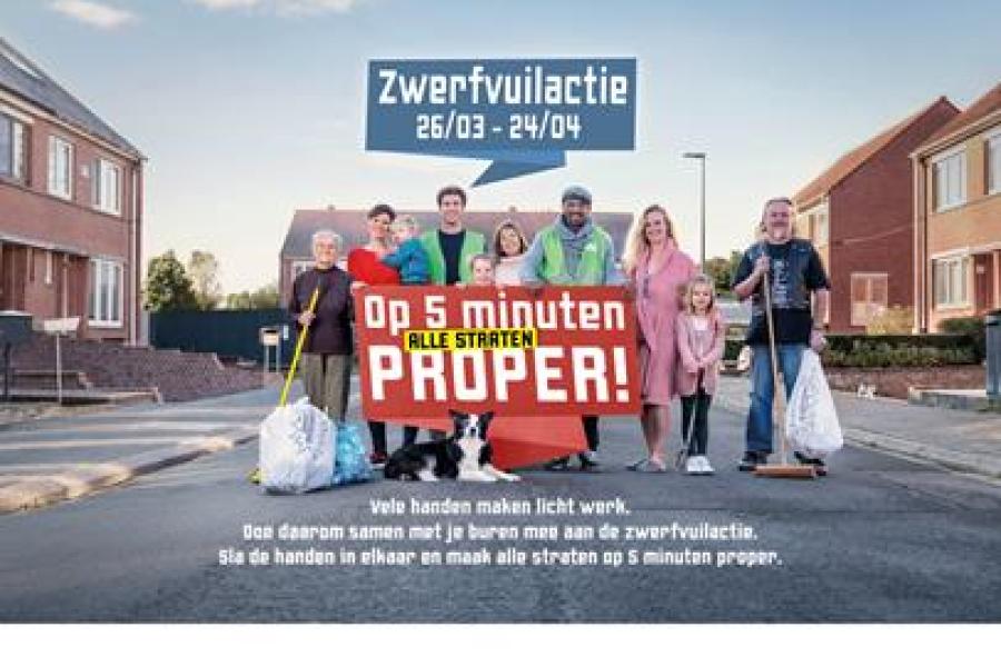 affiche zwerfvuilactie