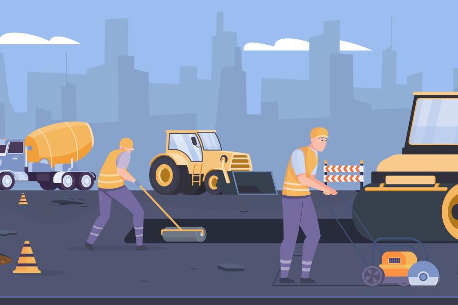 wegenwerkers afbeeldingen