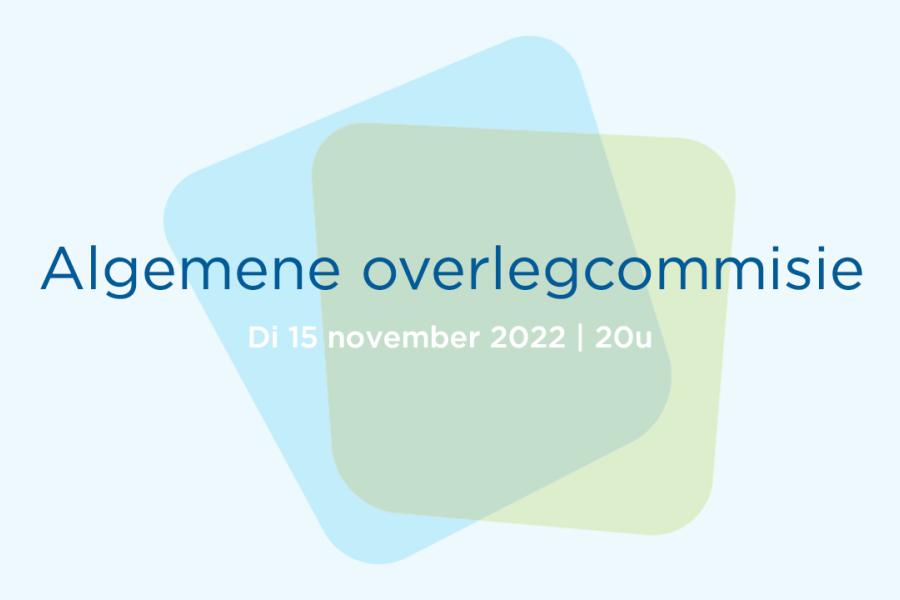 Startscherm algemene overlegcommissie
