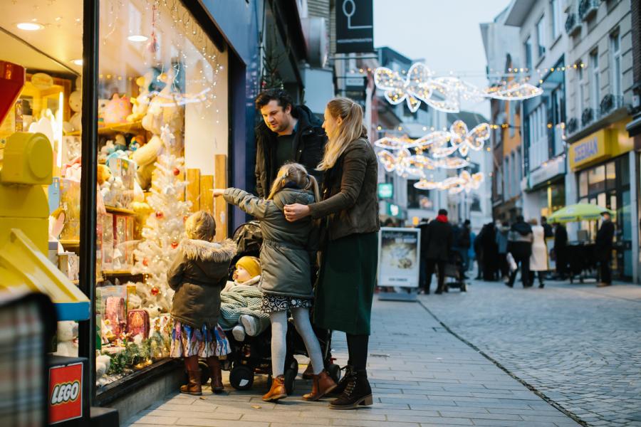 Kerstshopping Halle