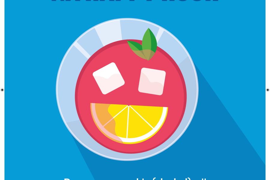 Affiche Tournée Minérale - mocktail