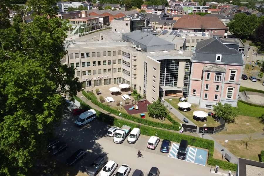 Luchtbeeld sociale campus