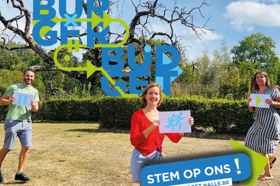 Loopparcours in en rond het Kasteelpark van Lembeek 