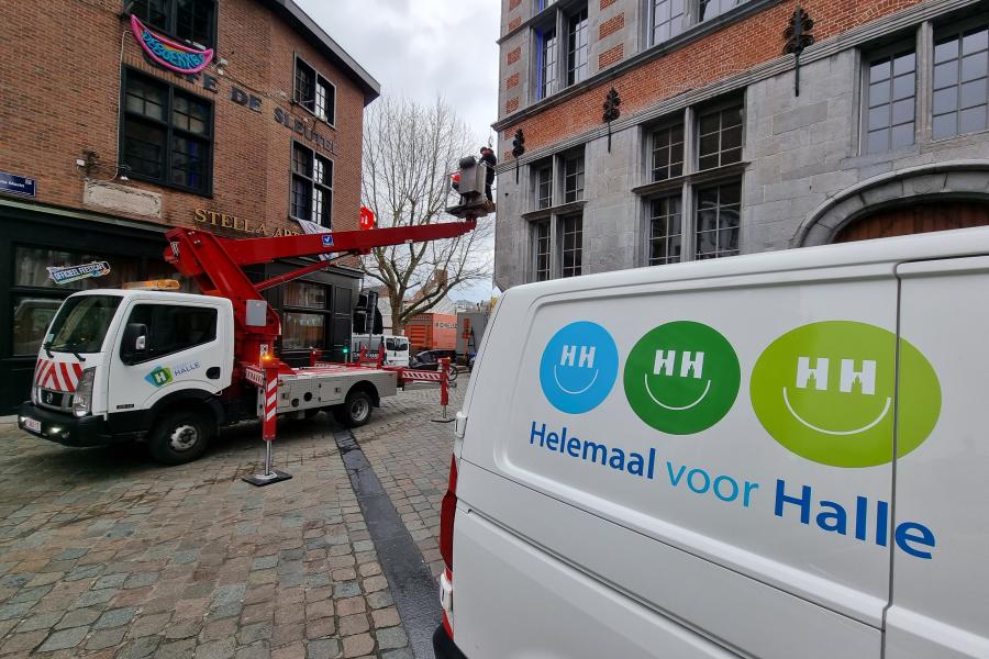 Uitvoeringsdienst aan het werk