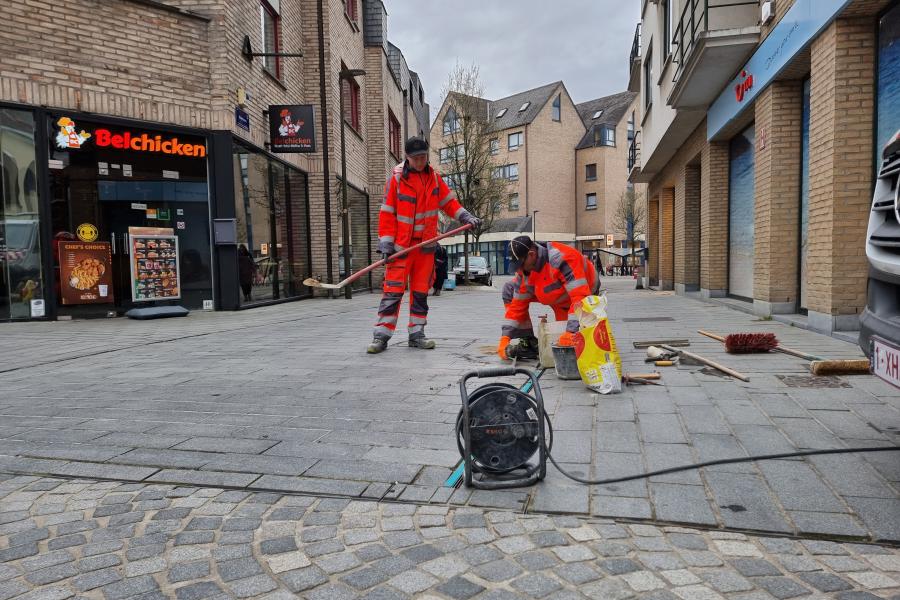 Uitvoeringsdienst aan het werk