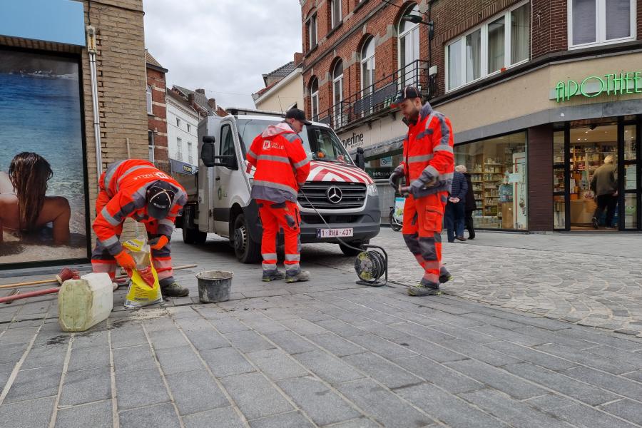 Uitvoeringsdienst aan het werk