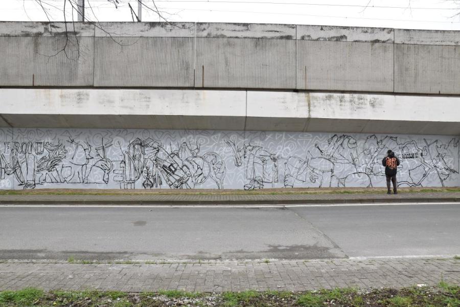 Grafittikunstwerk Paassoldaten