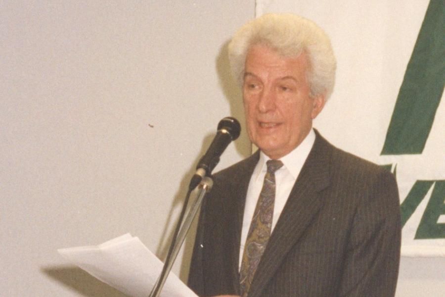 Archiefbeeld van ere-burgemeester Marc Beckwé tijdens zijn burgemeesterschap. (c) Stad Halle/Den AST