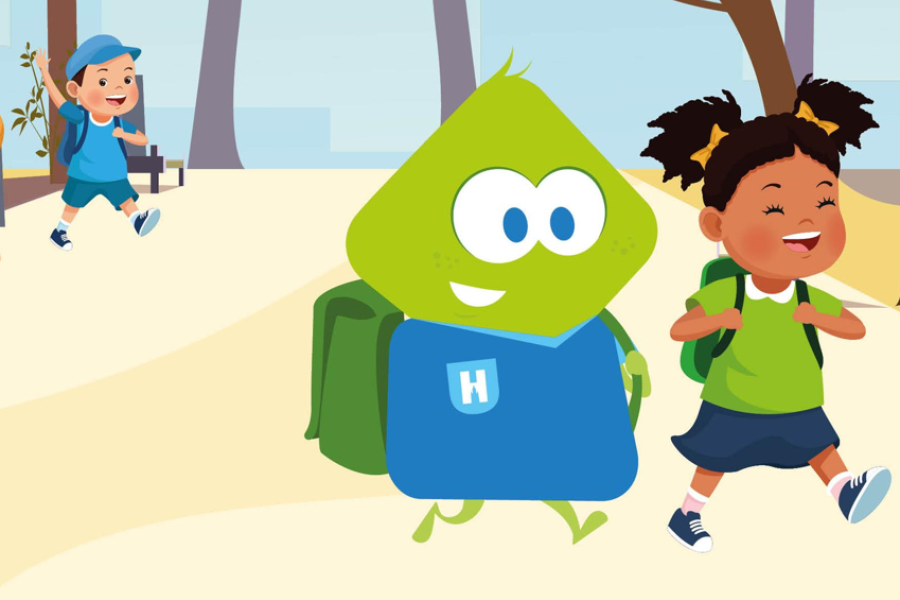 Basiel maakt wandeling