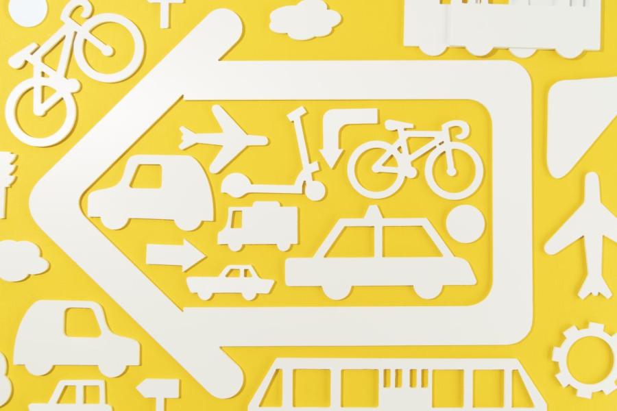 afbeeldingen van verschillende transportmiddelen