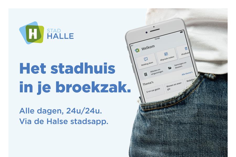 Halse stadsapp - het stadhuis in je broekzak