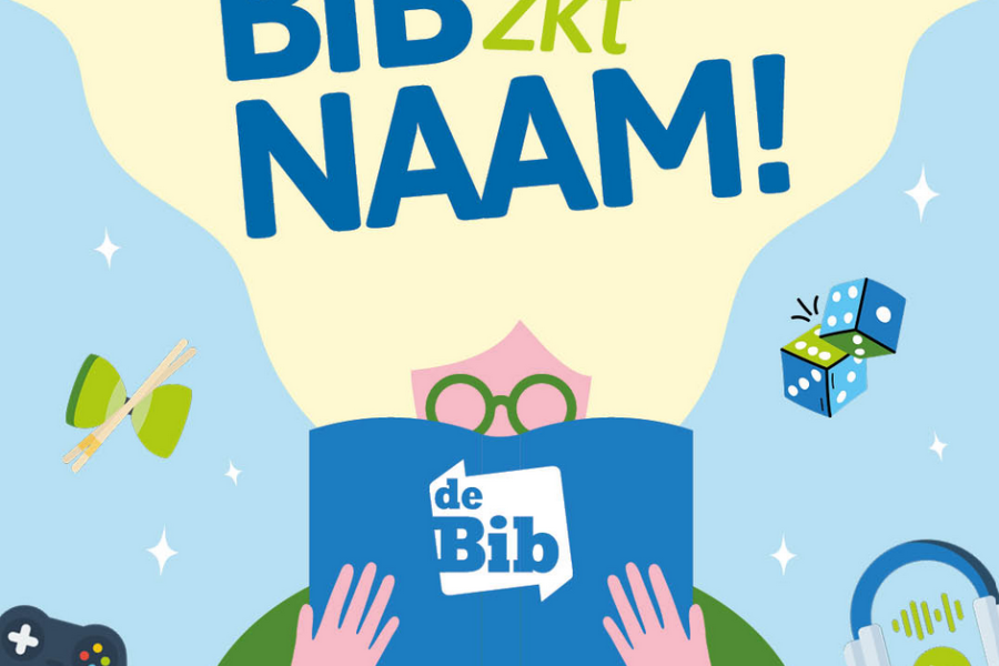 affiche Bib zoekt naam