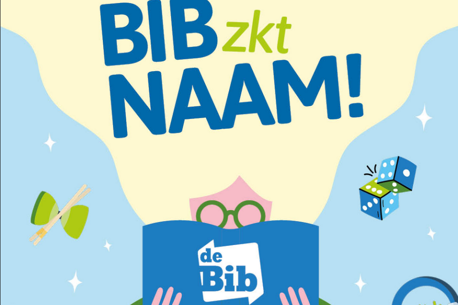 affiche Bib zoekt naam