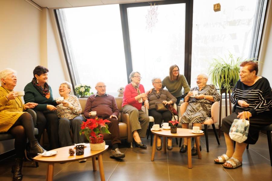 Bezoekers maken plezier