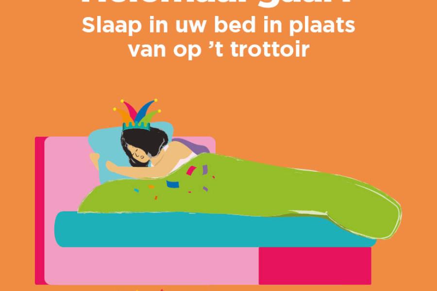 Sticker preventieboodschap