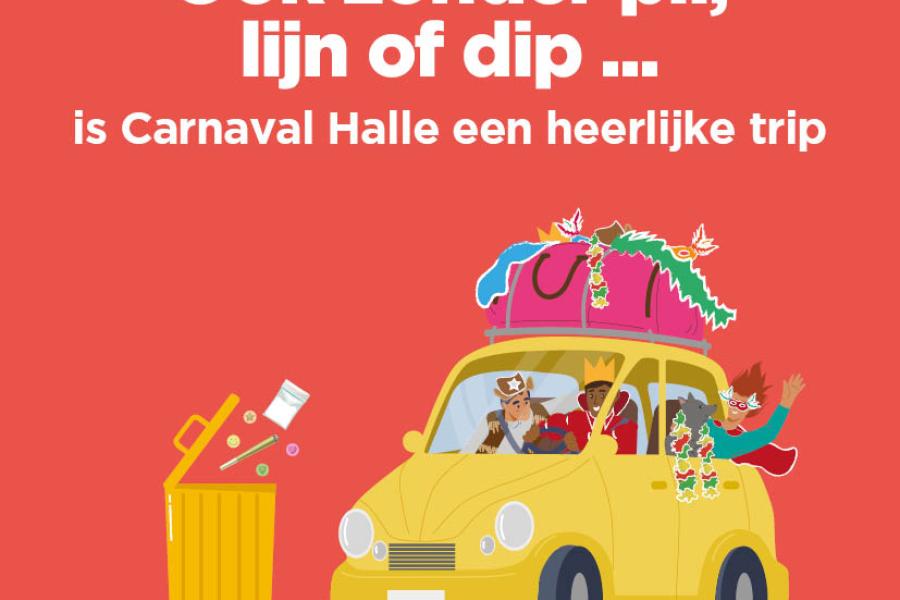 Sticker preventieboodschap