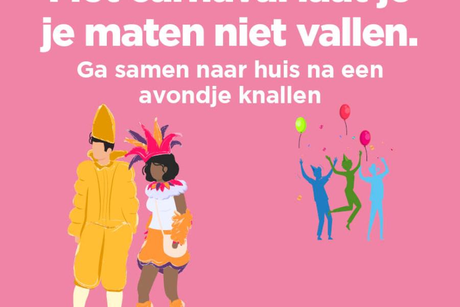 Sticker preventieboodschap