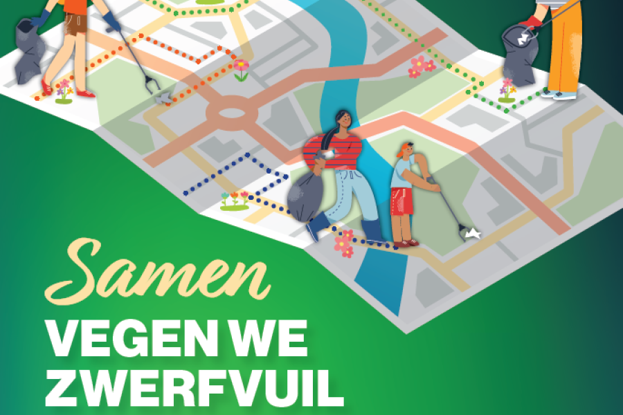 zwerfvuilactie affiche