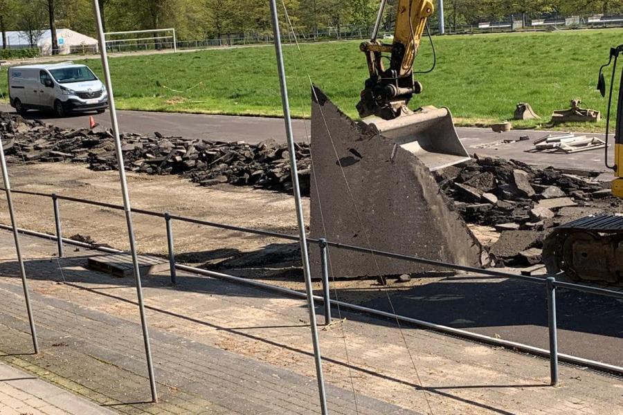 werken atletiekpiste