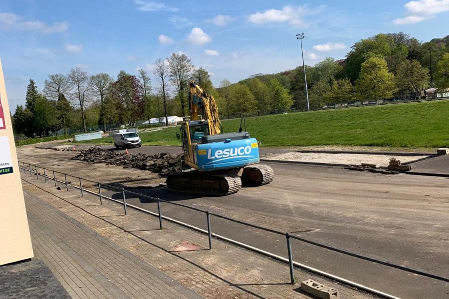 werken atletiekpiste